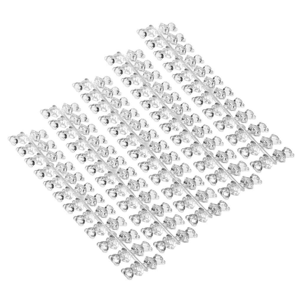 120Pcs Bear Shape Nail Color Display Card Nail Tips Color Chart Nail Art Practice for Manicurists Nail Salons
