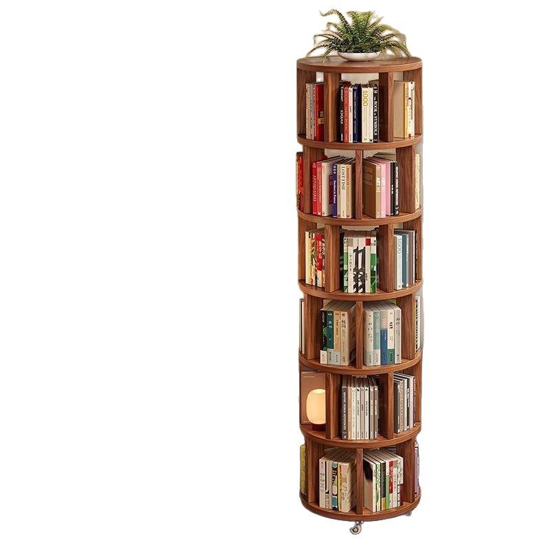 360° Rotating Children's Corner Bookshelf: Floor-standing & Wall-mounted Storage Rack