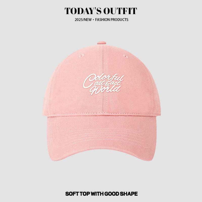 New Model of Larger and Deepened Big Head Circle Hat for Women's Baseball Cap Soft Top for Women's Summer Letters Versatile Alphabet Baseball Cap