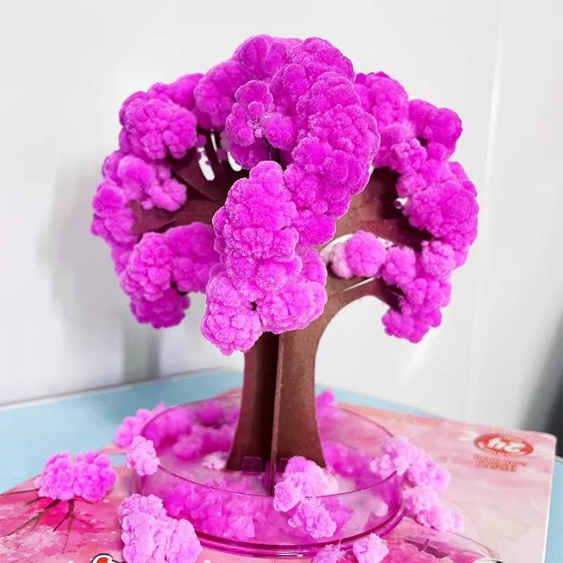 Blossoming Crystal Christmas Tree: Handmade Magic Growing Ornament & Gift