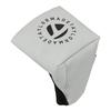 TaylorMade Circle Logo Putter Cover, Mallet, Gray/Black, Unisex Adult Headcover, UN791, 26SS