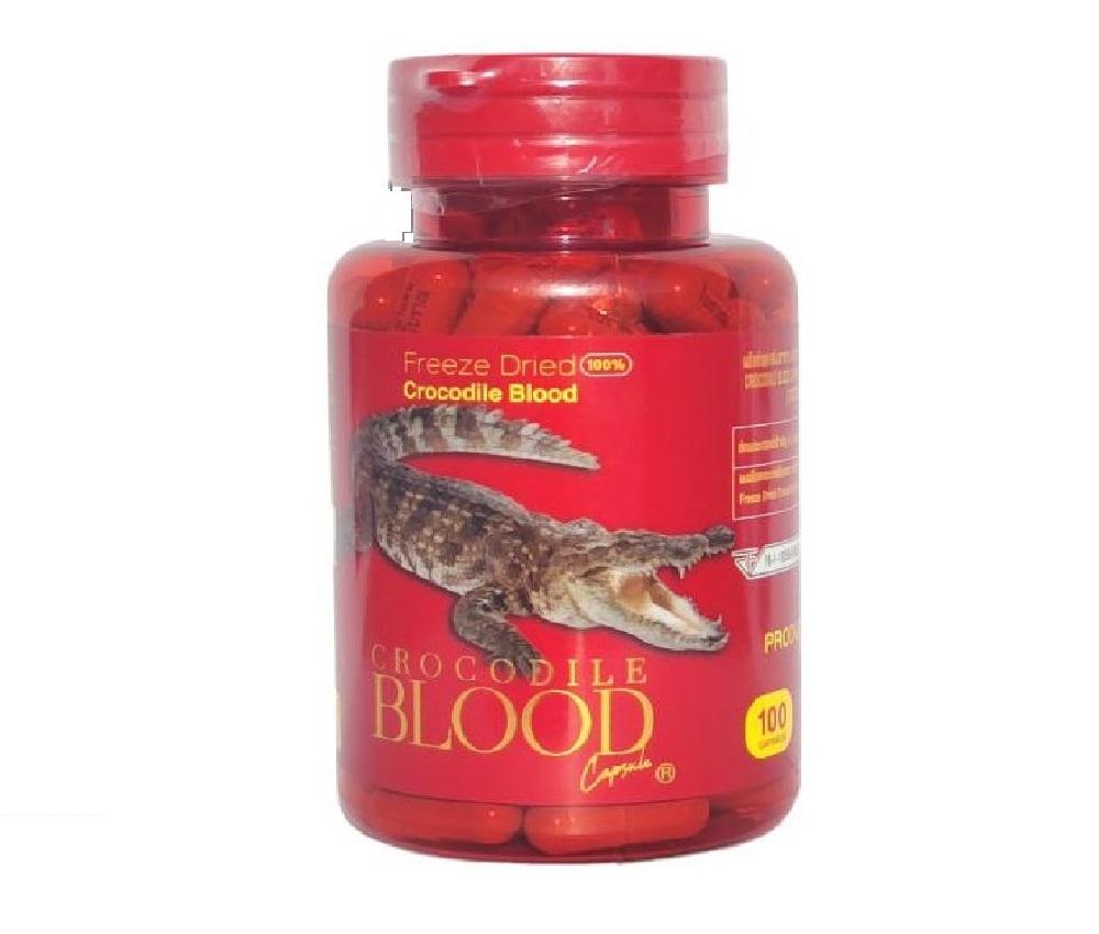 Freeze Dried 100% Crocodile Blood Capsule, 100 Cap