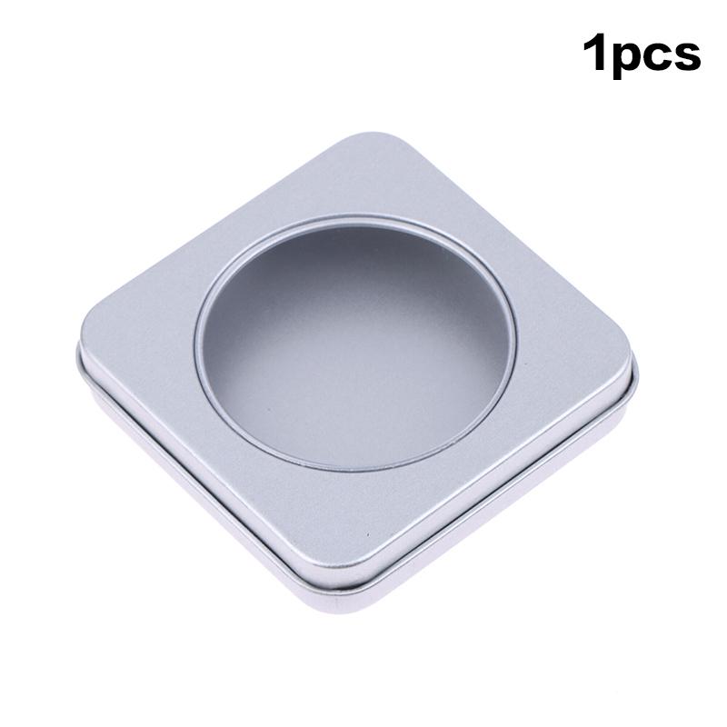 1/5Pcs Press On Nail Storage Boxes Storage Case Tin Box Windowed Fake Nail Organizer Container For Nails Display Salon Supplies