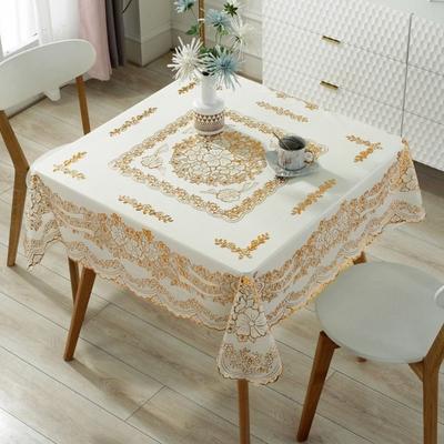 Kitchen Supplies Waterproof Square Tablecloth Oil Resistant Anti-Scald Printed Table Cover Washable Anti Slip Table Mat Tabletop
