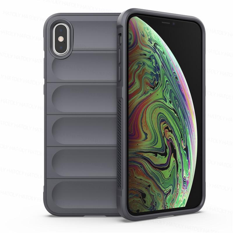 Für iPhone XS Max Hülle Hautfreundlich Stoßfest Silikon TPU Handy Rückseite für iPhone X XR XS Max Hülle Fundas iPhone XS Max