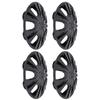 4PCS Hubcap Wheel Cover Replacement R16 Hub Caps Snap On 16 Inch Universal Wheel Rim Cover for Cars Trucks SUVs Black
