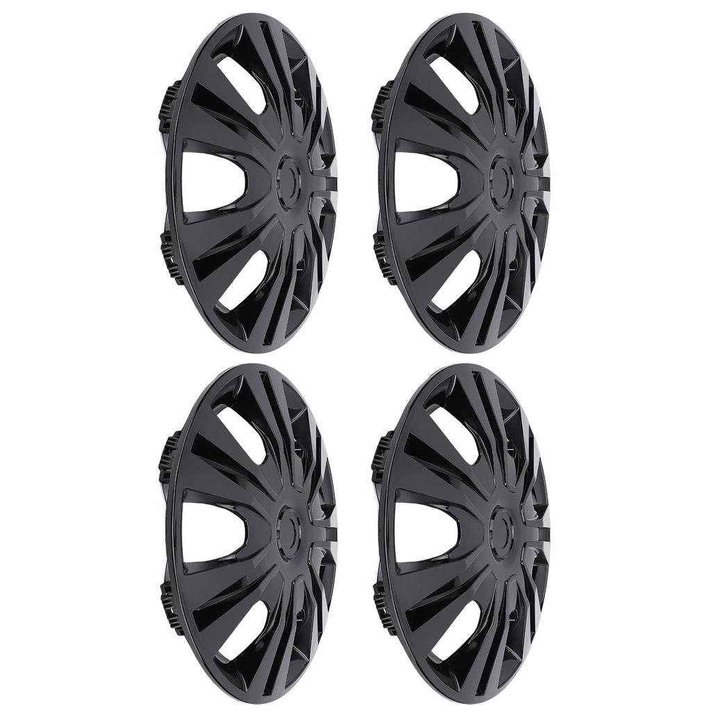 4PCS Hubcap Wheel Cover Replacement R16 Hub Caps Snap On 16 Inch Universal Wheel Rim Cover for Cars Trucks SUVs Black