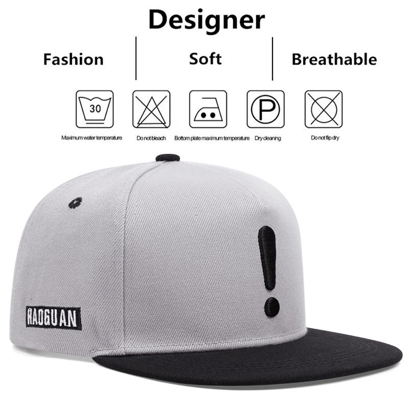 Men Women Exclamation Point Embroidery Baseball Cap Hip Hop Hat Summer Leisure Trucker Caps Unisex Snapback Hats