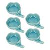 5pcs Ceramic Tealight Candle Holder Aromatherapy Burner Ceramic Dish Small and Exquisite Essential
