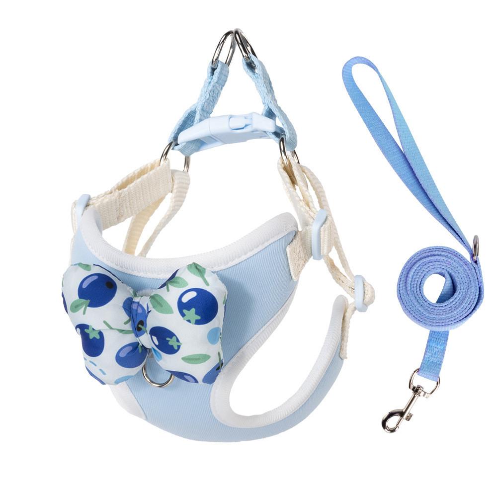 Pet Dog Harness With Bowknot Soft Comfortable No Pull For Small Medium Large Dogs