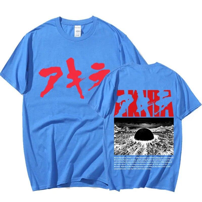 

Футболки с рисунком аниме Акира 90-х годов, винтажная футболка Unisexga Kaneda Shotaro, модная футболка унисекс в стиле Харадзюку, готическая футболка большого размера, уличная одежда 4XL