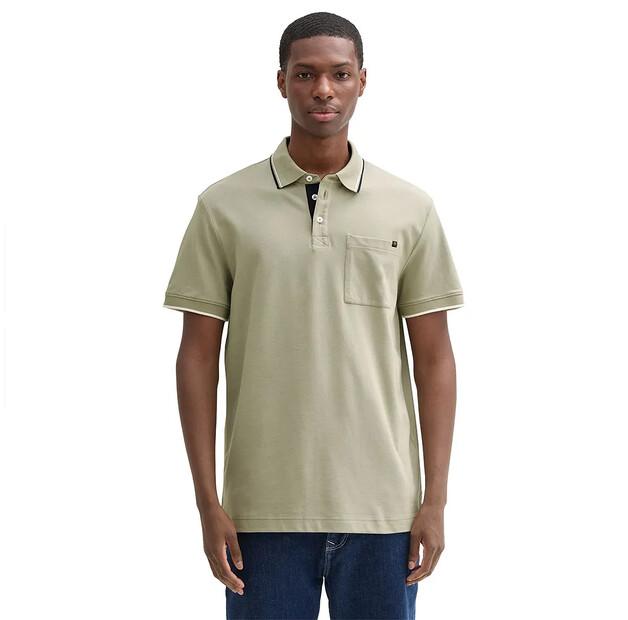 

Tom Tailor Basic Contrast поло с короткими рукавами S
