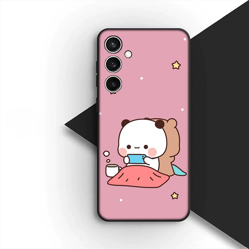 

for Apple iPhone 16 14 15 Plus 11 Pro Max 16E ProMax + 16Plus 15+ 14+ Phone Cover Soft Case Bubus Panda Cartoon Bear Dudus iPhone17 Pro Max