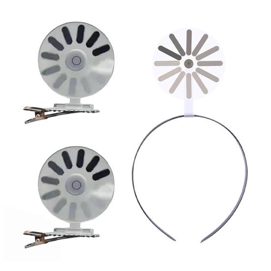 3Pcs/Set Women Headband Brain Loading Design Hair Pin Humorous Expression Hair Clips Load Symbol Hair Hoop Hair Accessories
