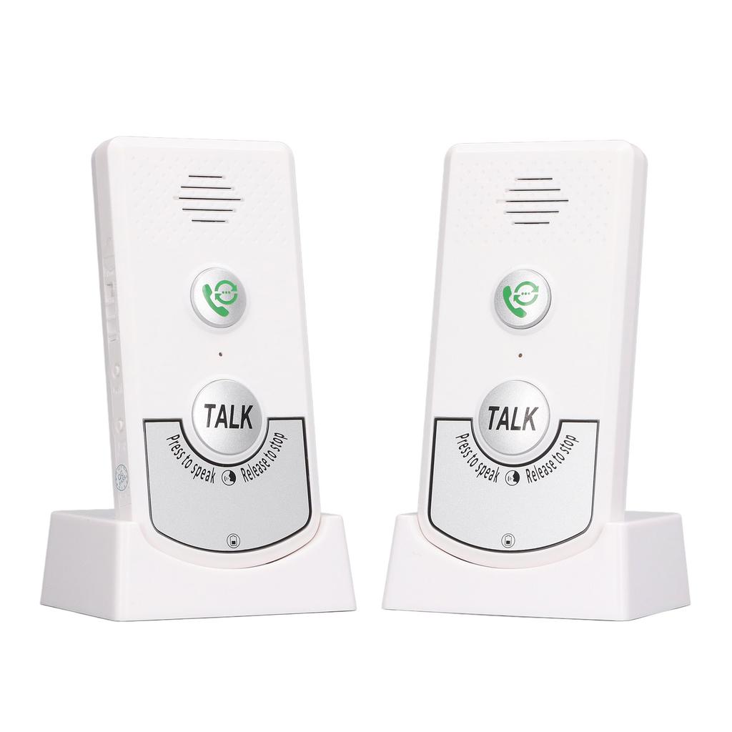 Wireless Voice Intercom Home Smart 2 Way Talk Doorbell for Elderly Caregivers and Disabled People
