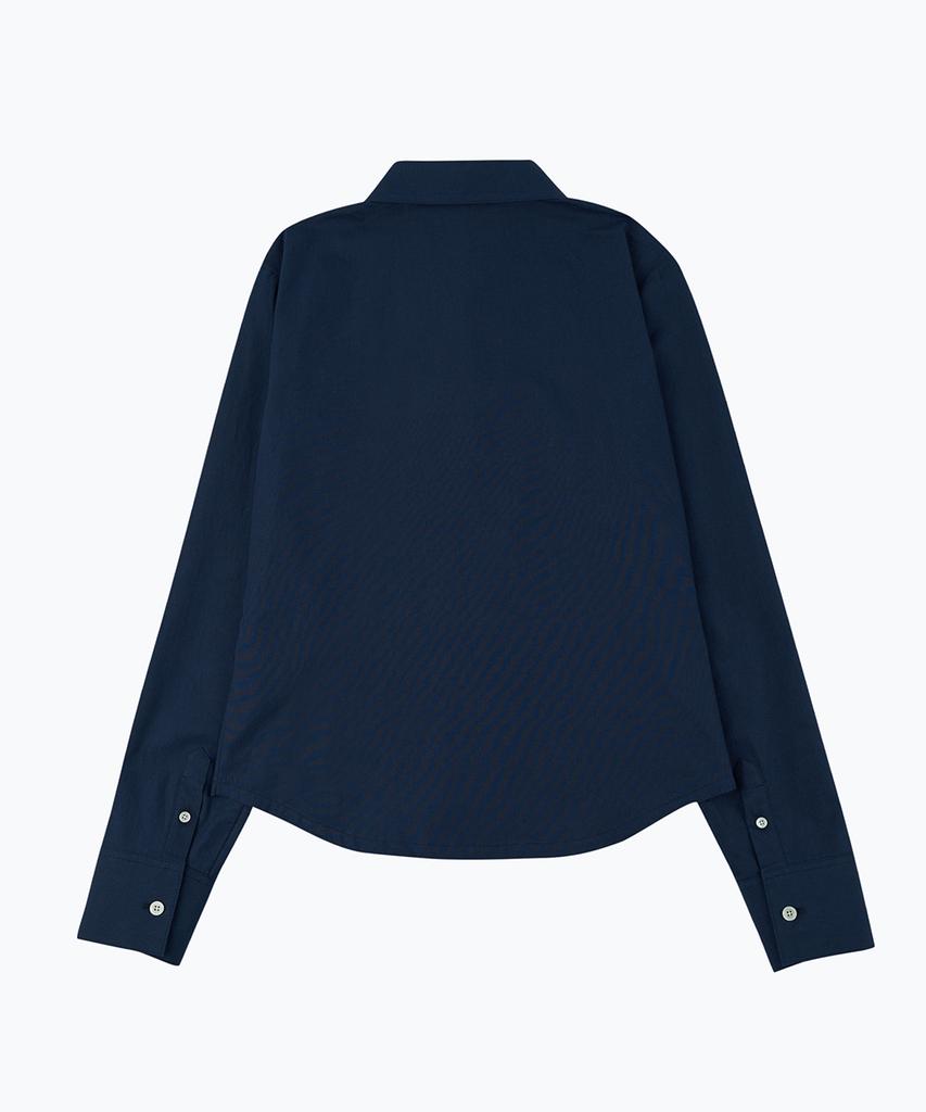 Epeueidi Crop Shirt (Navy)