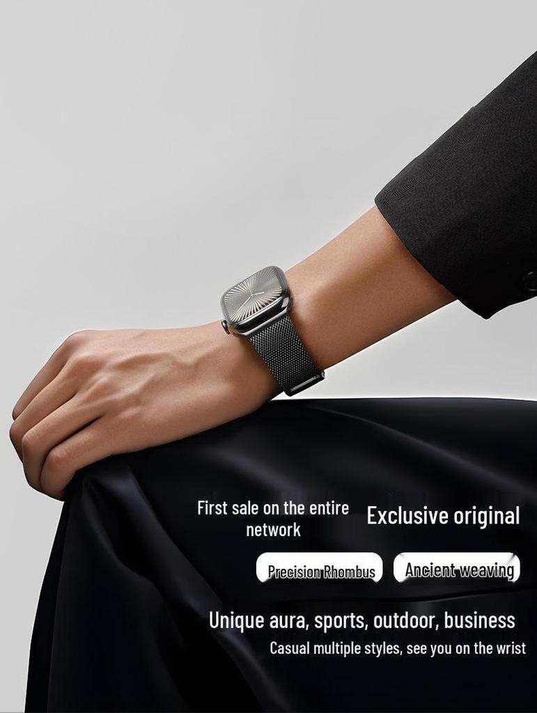 Apple Watch Stainless Steel Magnetic Strap - Compatible with iWatch and Ultra2