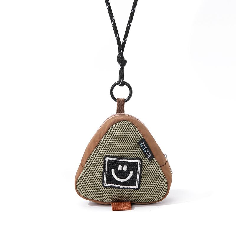 Creative Mini Earphone & Coin Bag with Logo Print - Portable Storage & Key Pendant