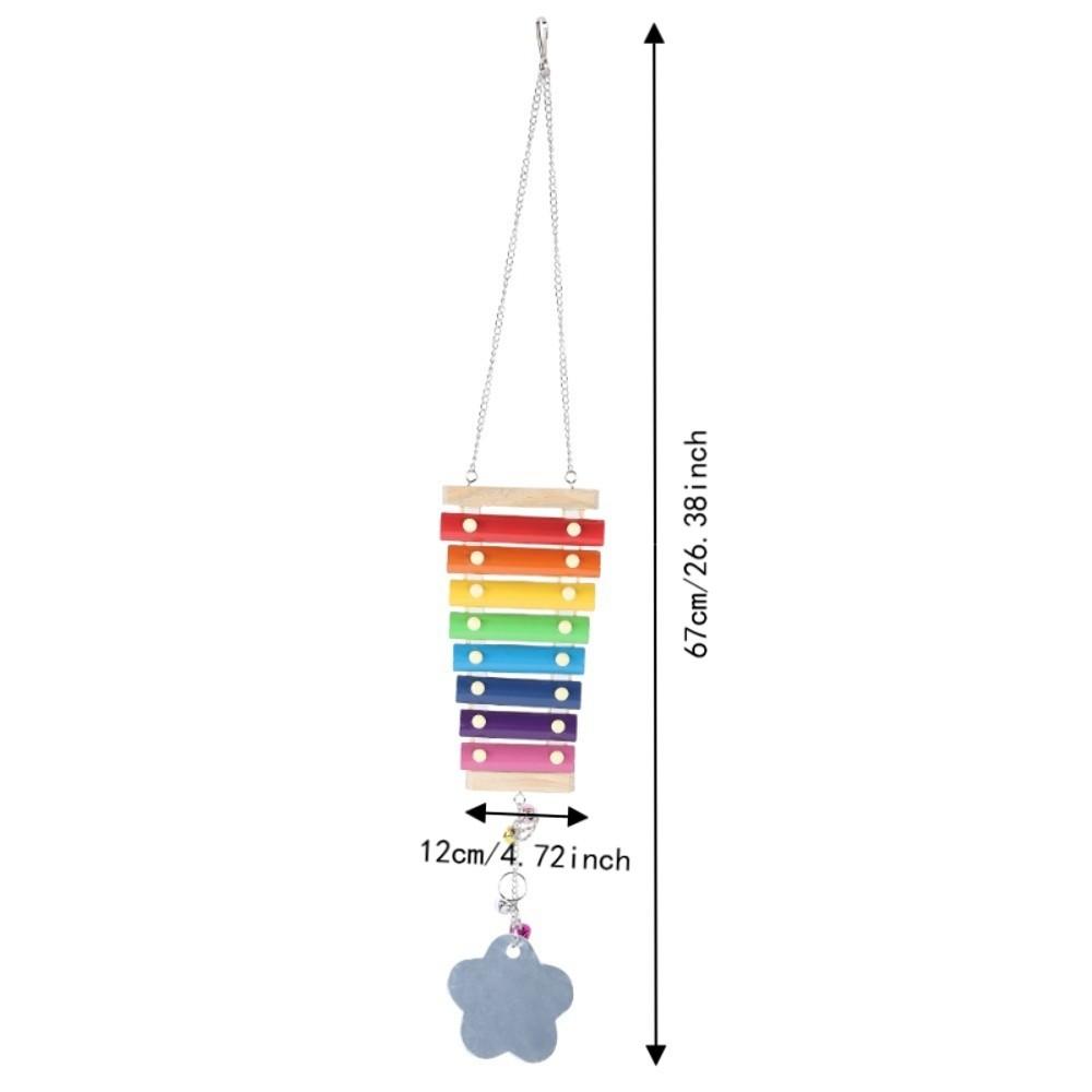 Non-Toxic Pecking Xylophone Wood Bird Xylophone Fun Chicken Wooden Toy  African Macaws