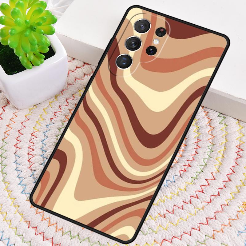 Liquid Swirl Abstract Beige Sage Green soft Phone Case For Samsung Galaxy note 10 pro S26 S25 S24 S23 S22 S21 Plus Ultra Cover