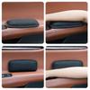 Car Knee Pads Black Suede Leather Inside Knee Cushion Thickened Anti-collision Thigh Support Pad Automobile Interior Accessories