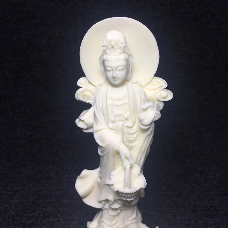 Dragon Fish Guanyin Bodhisattva  Characters Statue  Chinese Buddha Home Room Office Feng Shui Decorative Statue