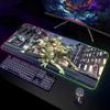 T-Teenage Mutant N-Ninja-Turtles Mouse Pad Gamer RGB Deskmat Keyboard Mat Gaming Laptops LED Mousepad Desk Protector Anime Mause
