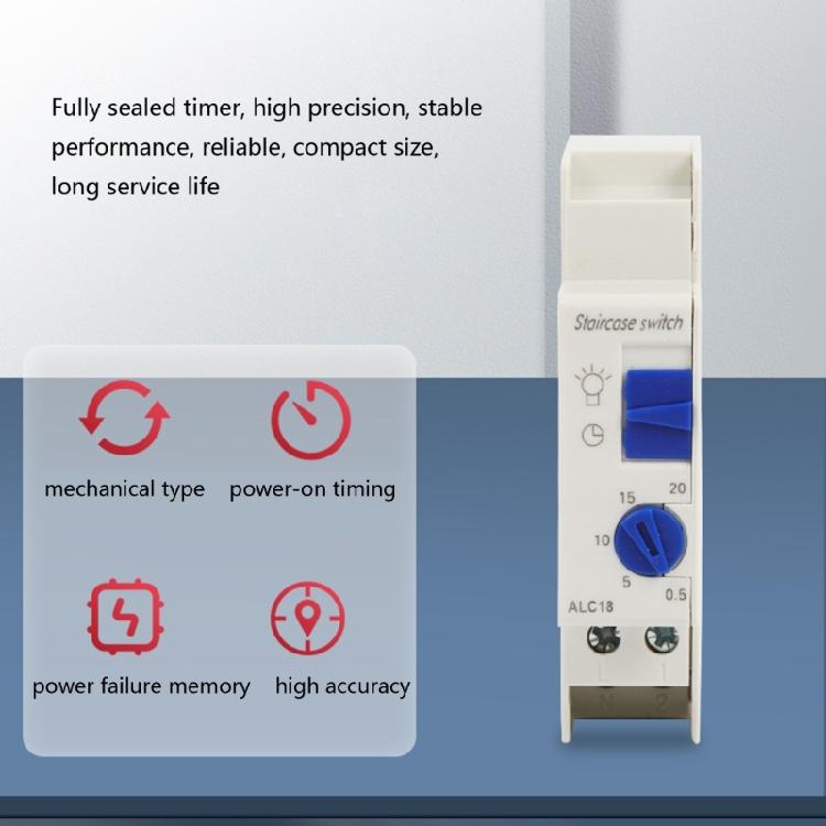 Rail Mount Lighting Timer Automation Corridors Time Control Switches Staircase Lighting Timer Switches Easy To Install