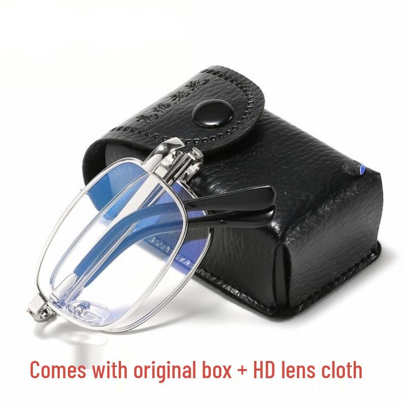 Intelligenter Zoom Tragbare Faltbare Unisex HD Lesebrille mit Blaulichtfilter für Nah- und Fernsicht