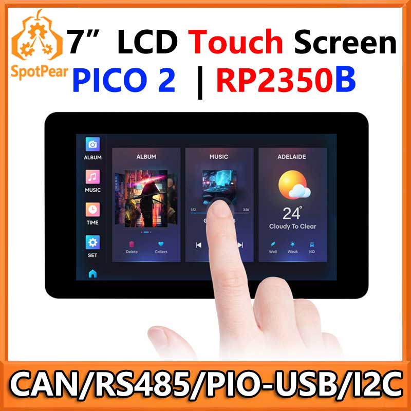 Raspberry Pi Pico 2 RP2350B 7inch Capacitive TouchScreen 7 inch LCD Display Development Board 800×480