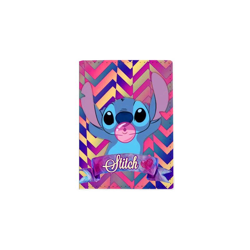 Cute Stitch Passport Holder PU Leather Travel Passport Cover  Document Organizer  6pcs