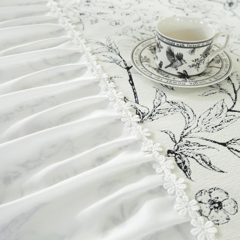 French Large Skirt Sofa Cushion Chenille All-season Universal Cream Wind Non-slip Sofa Cover Cover Cushion Cover Cloth