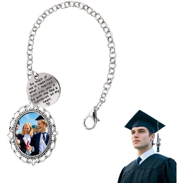 Personalized Graduation Tassel Photo Charm  Memorial Graduation Cap Tassel