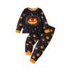 Cartoon Print Halloween Top Loungewear Set