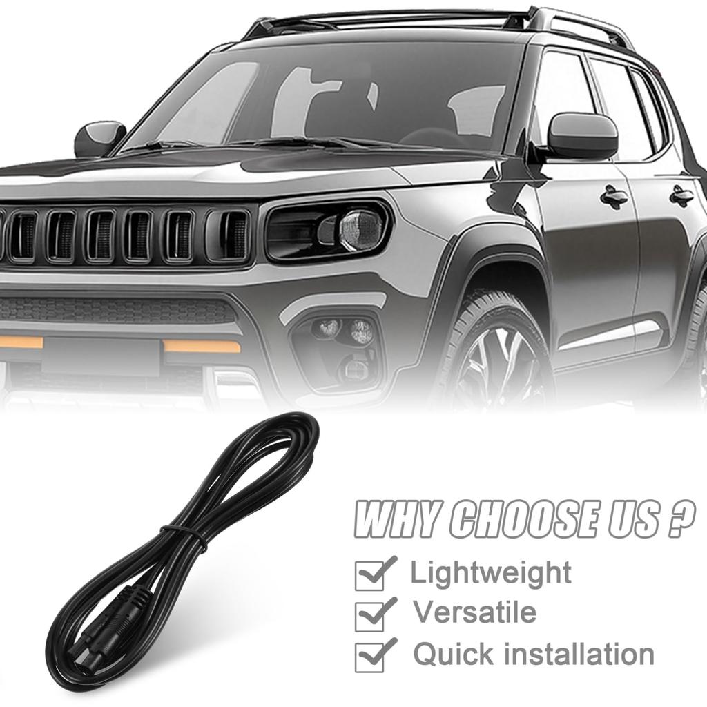 LABRIMP Car Rear View Camera Cable Reverse Camera Extension Cable Repair Rear Camera Extension Cable Dashcam Cable Black Plastic Metal