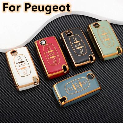 Nuovo TPU Auto Chiave A Distanza Della Copertura Della Cassa Borsette Per Peugeot 107 207 307 308 407 607 3008 5008 Per Citroen Xsara Picasso C5 C6 C8 Keyless