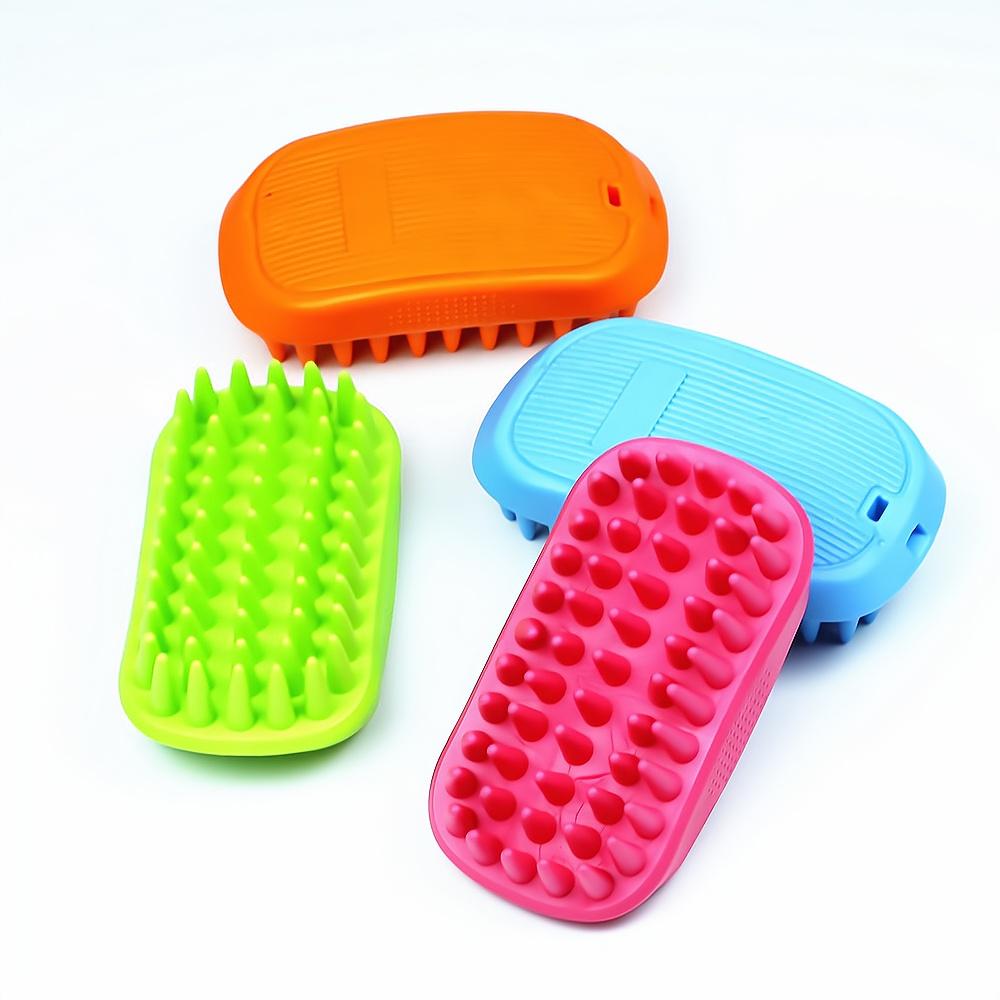 Pet Bath Brush Rubber Comb Hair Removal Brush Dog Cat Grooming Cleaning Glove Massage Pet Hair Care Tool
