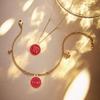 DIY Retro Alloy Jewelry Twelve Constellation KC Gold Multi-Color English Alphabet Pendants