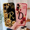 For iPhone 17 Pro Max 17 Air Phone Cover Flower Name Letters High Quality Case For iPhone17 Soft Silicone Shockproof Housing
