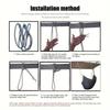 Colorful Stripe Garden Swing Chair Comfortable Outdoor Hanging Chair Garden Swing Seat  Indoor Use