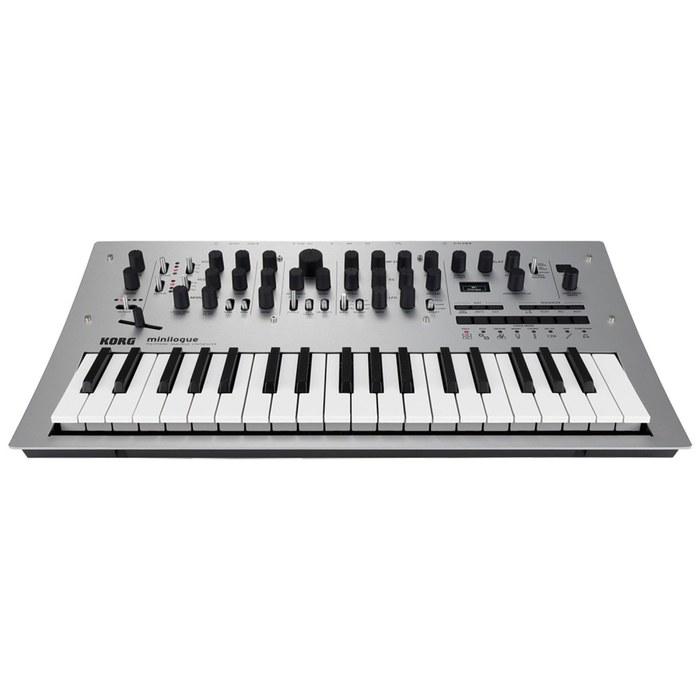 KORG Minilogue 37-key 4-voice Analog Synthesizer with 16-step Sequencer & Oscilloscope - White