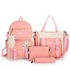 Schoolbag Female College Student Campus Canvas Bag Grades 3 to 5 and 6 Large Capacity Middle School Student Junior High School Student Backpack Female