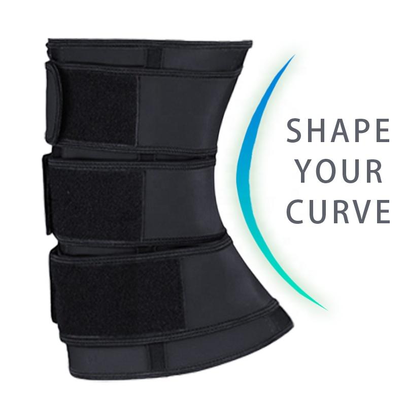 Hot Selling 2021 High Compression Shapewear Sweat Belt Waist Trimmer 3 Belt Latex Waist Trainer