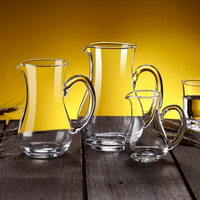 High End Wine Separator Light Luxury Red Wine Decanter Foreign Wine Pot Bar Wine Utensils Transparent Water Bottle with Handle