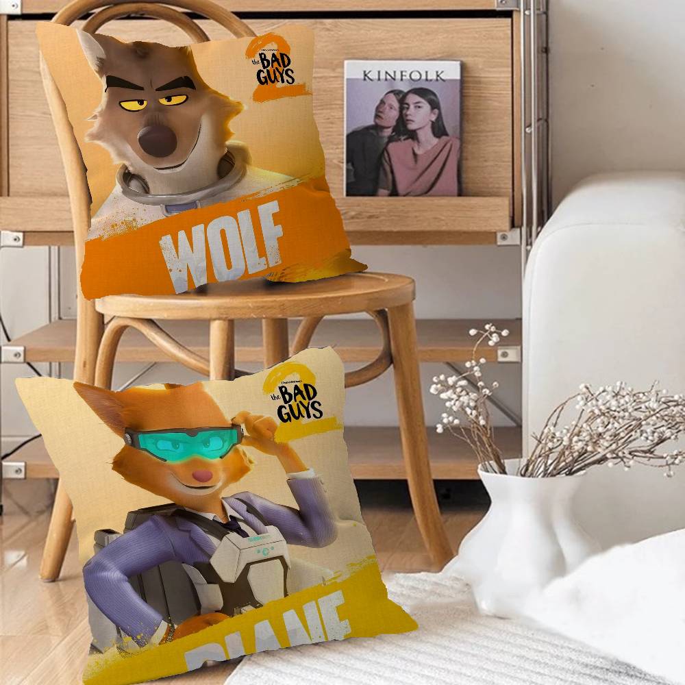 T-The B-Bad G-Guys 2 45*45Cm Cushion Cover Pillow Cover Decor Pillowcase Home Pillowcase For Couch Pillow