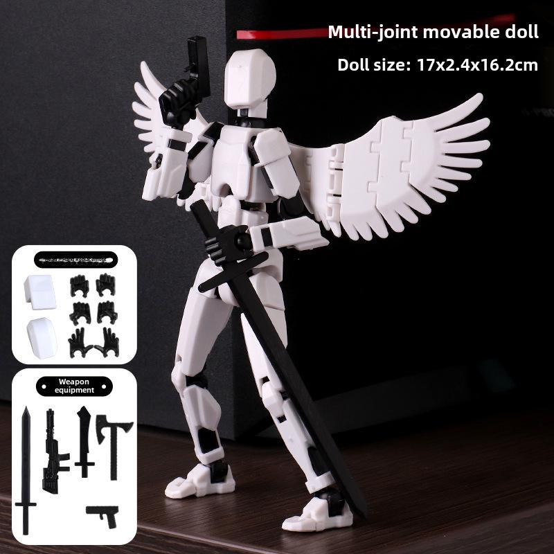 Lucky Doll: 13-Point Articulated 3D Printed Toy, 3rd Gen DIY Stress Relief Figure