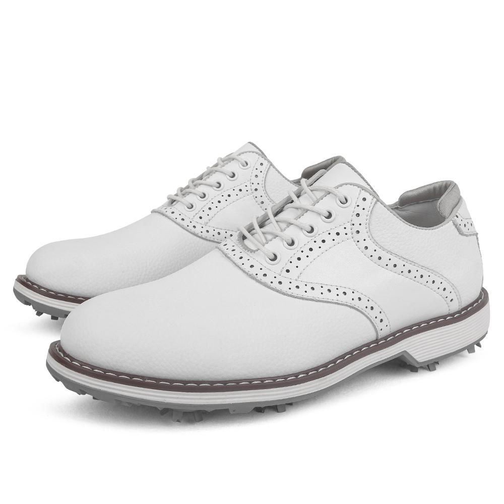 Large 48 Men's Golf Shoes Professional Golf Spikes Leather Casual Sports Shoes Men Outdoor Non-slip Golfing Shoes Man Trainers
