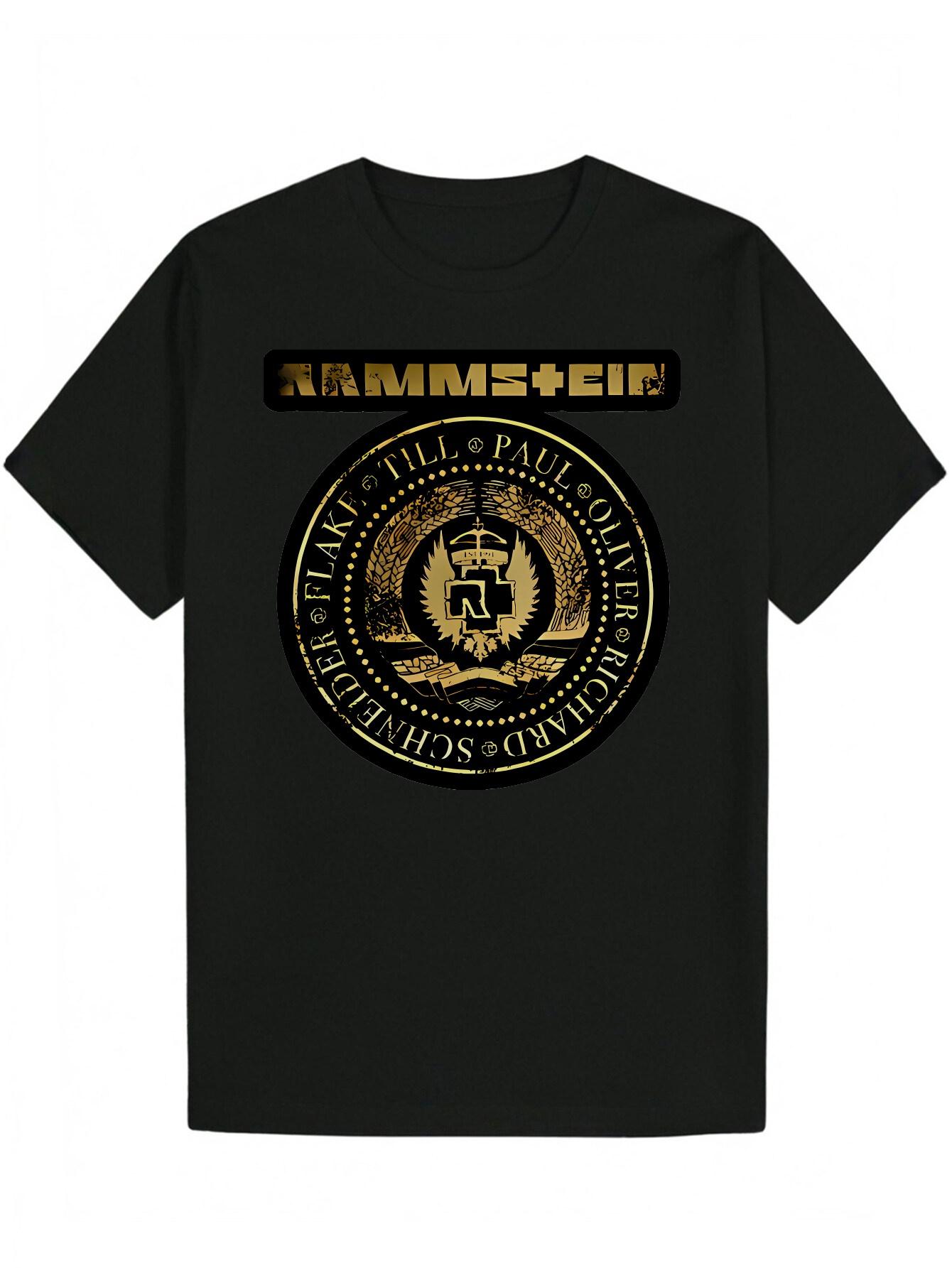 

Heavy Metal Graphic Tee - BLACK T-shirt with Golden Lettering XXXL