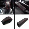 My Good Car Black Leather Shift Knob Cover Gear Head Covers Hand Brake Covers for Ford Focus 3 4 MK3 LHD 2012-2017 Accessories