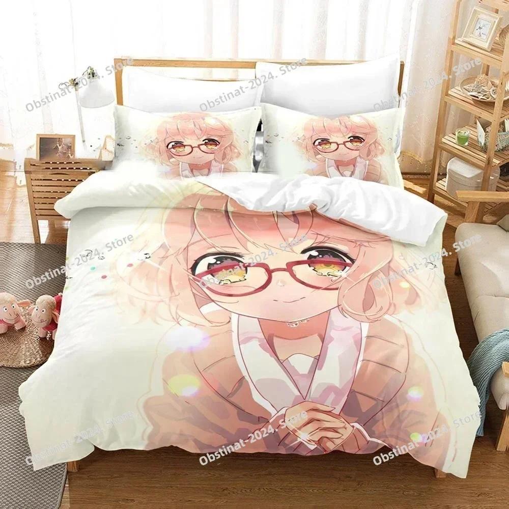 3D Beyond the Boundary Bedding Set Printed single Comforter Quilt Bed Cover Duvet Cover Pillow Case 3 Pieces Set Kids Adult Size